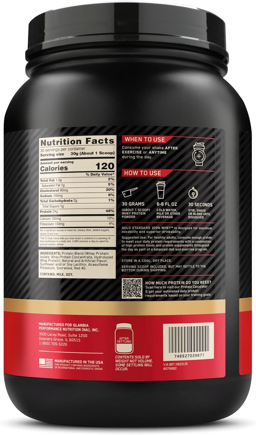 GOLD STANDARD 100% WHEY™ Best Seller New Flavor