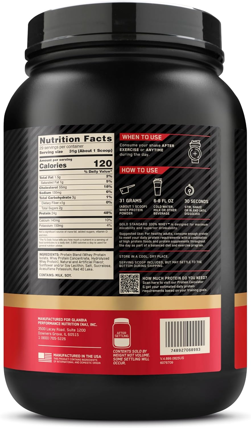 GOLD STANDARD 100% WHEY™ Best Seller New Flavor