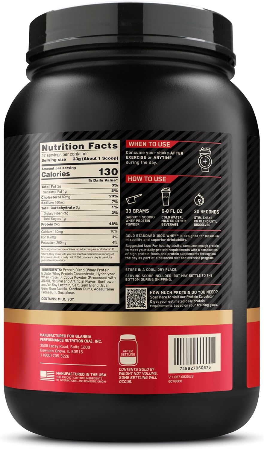 GOLD STANDARD 100% WHEY™ Best Seller New Flavor